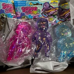 Orb Curiositias Sugar Swaps Onesie Glitter Squeeze Squish Toy Fidget New - one